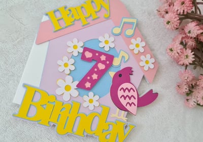 cricut svg birthday card