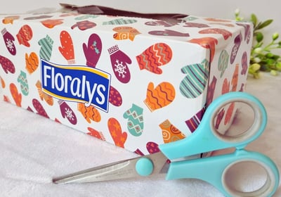 reuse paper tissue box - DIY christmas card ideas
