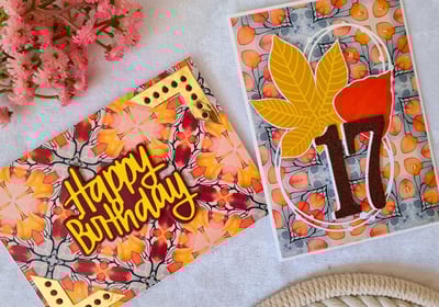 card making ideas with patterned paper