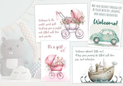 list of 50+ ideas what to write in a new baby card with printable welcome newborn cards to buy