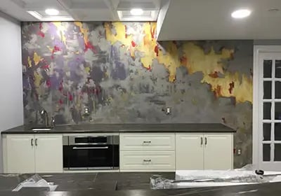 plaster and painted decorative wall finish by marcine in warrington pa