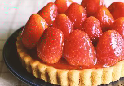 tartelette aux fraises pizza le cratère Saint-paul - fleurimont - Saint-Gilles - la reunion - 974