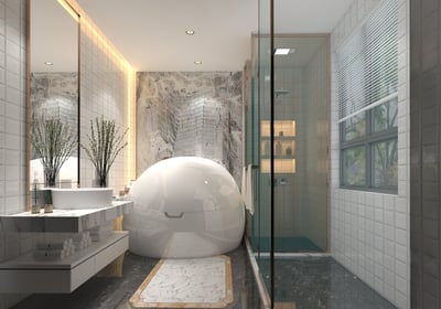 Dreampod V-Max in a bathroom