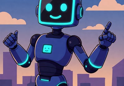 Representación de ChatGPT como un robot humanoide hecha por Gemini.