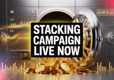 a bank vault vault door with stacks of coins and stacks of coins