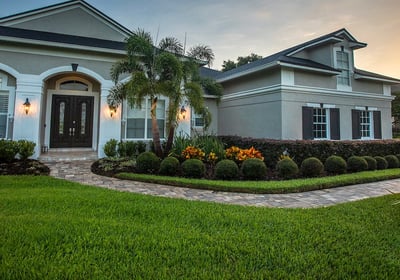 a house with a nice front yard and landscaping