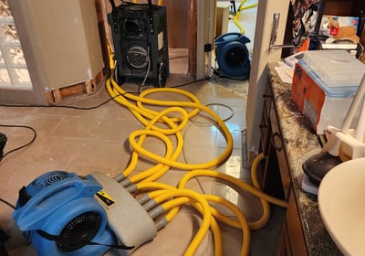 Structural drying after a flood