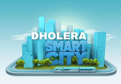 a smart phone with the words dholera smart city