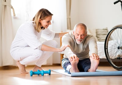 Physiotherapy at home for seniors over 65 and busy professionals