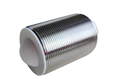 a tin can of tin canisters with a white background