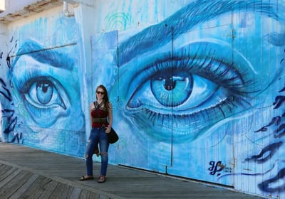 grafite mural internacional obra olhos thiago valdi obra