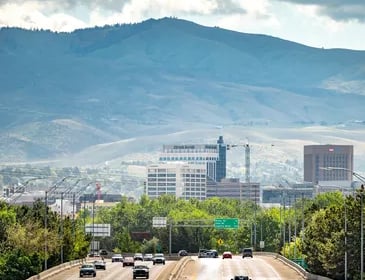 Idaho Skyline during a sunny day.