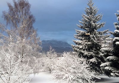 La chambre studio des Gardannes dans un beau cadre naturel avec vue sur les montagnes