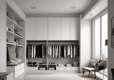 An interior architectural design featuring a large skylight with blue-tinted glass panels. The structure is characterized by smooth, curved wooden elements that create a modern and elegant aesthetic. The lighting is soft and focused, creating contrasting shadows and a warm ambiance.