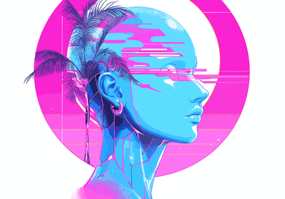 Abstract glitch artwork created using Glitch Art Generator