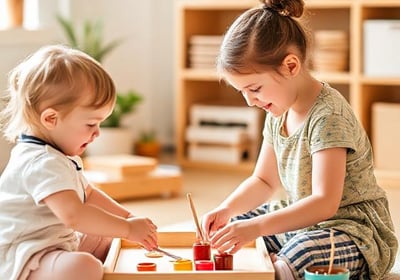 Kids playing together
