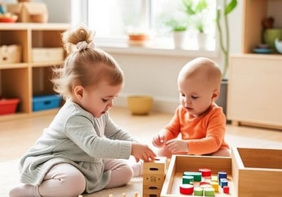 Small kids playing