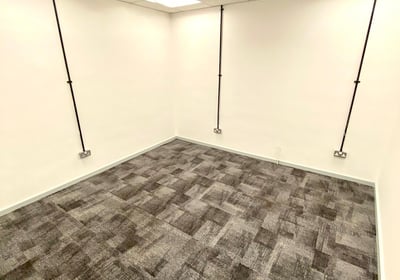 carpeted office room for rental at DBC
