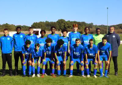 équipe de foot de face
