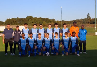 équipe de foot de face