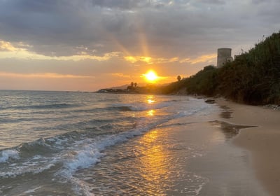 Sicily , Torre di gaffe coliving digital nomads beach view