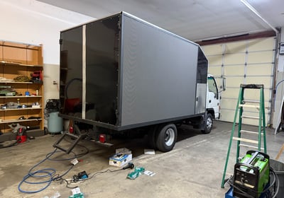 Almost finished rear sideview Led truck