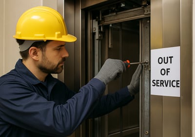 Técnico especializado de ENKO realiza diagnóstico técnico con piezas de refacción certificadas.