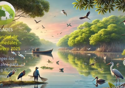 Imagen artística de la Ciénaga Grande de Santa Marta