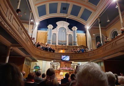 An evening concert at Wesley Centre Harrogate