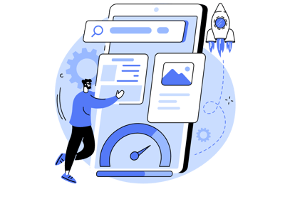 dessin optimisation de site web