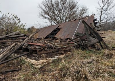 First project barn rubble
