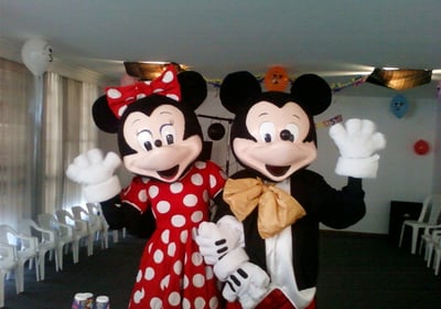 ALQUILER Y RENTA DE DISFRACES- BOTARGAS DE MINIE Y MICKEY Y MARIO BROSS PARA FIESTAS INFANTILES