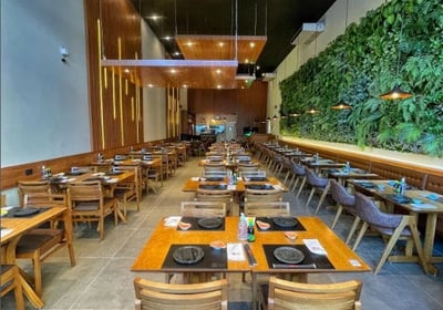 Lado Interno Izumi Sushi - Projeto Crostac Arquitetura