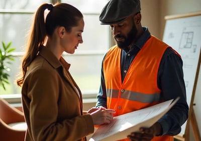 Consultora fazendo apontamentos no projeto