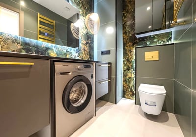 Luxury high-end finishing bathroom in NYC
