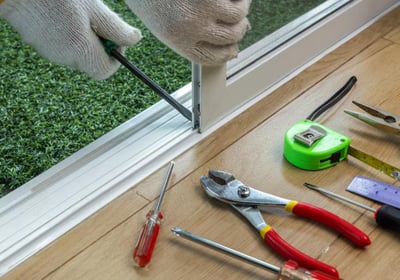patio door track and roller fix or replace 