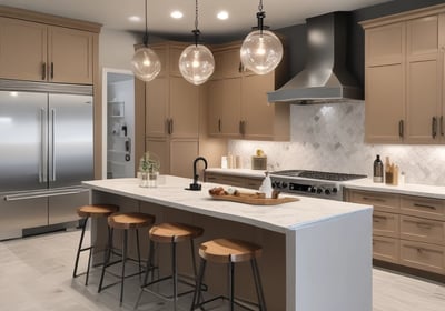 Newly remodeled modern kitchen