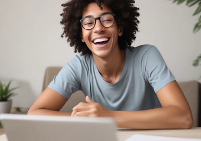 A person is sitting on a couch holding a tablet that displays the Netflix logo prominently. In the background, a television is showing a blurred image. The person appears to be engaged in using both devices simultaneously.