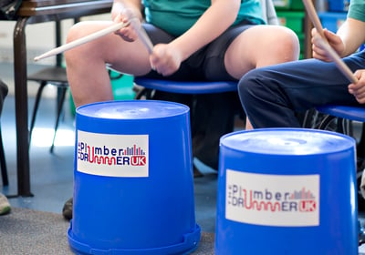 Bucket drumming for schools