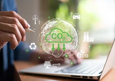 CO2 footprint and carbon sequestration