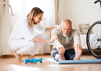 Physiotherapy at home for seniors over 65 and busy professionals