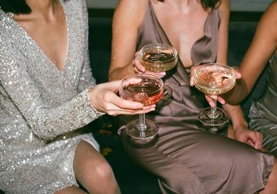 People Enjoying Drinks at a Private Event
