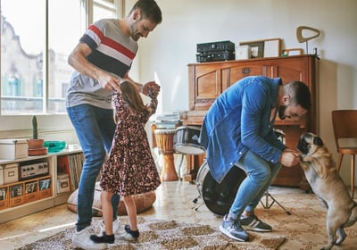 LGBTQ+ couple in front of their new home in Santa Barbara County – inclusive real estate