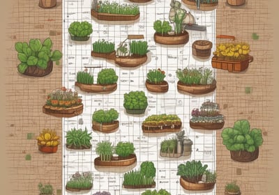 A rustic village setting features traditional mud-brick houses with thatched roofs, and livestock such as cows grazing in the foreground. Large bundles of corn are stacked on wooden structures, and a person is tending to the animals under a clear blue sky.