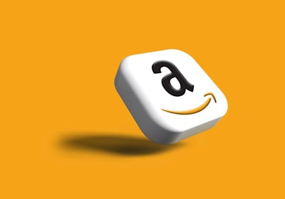 a white dicer with the amazon logo on it