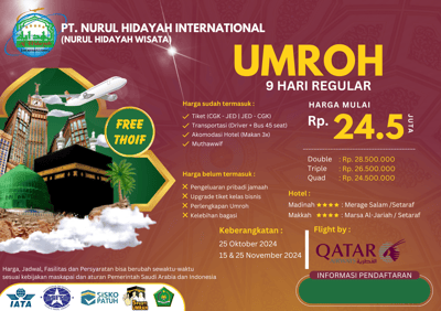 paket umroh oktober november 2024
