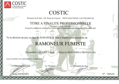 titre professionnel de ramoneur fumiste ramonage professionnel