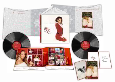 mariah carey's Merry Christmas 30th Anniversary Deluxe Vinyl Edition