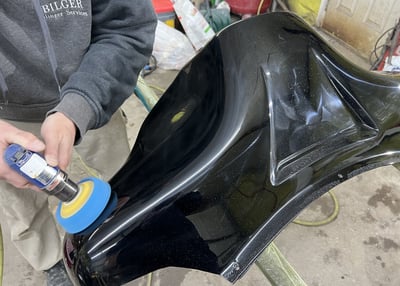Motorcycle Paint correction done at ProPolish Motorcycle Detailing Port Rowan Ontario Norfolk county