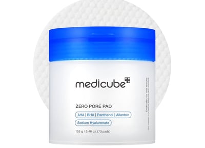 Medicube Zero Pore Toner Pore Pads AHA and BHA ingredients 